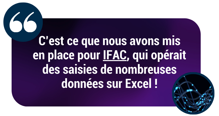 La saisie de nombreuses données sur Excel